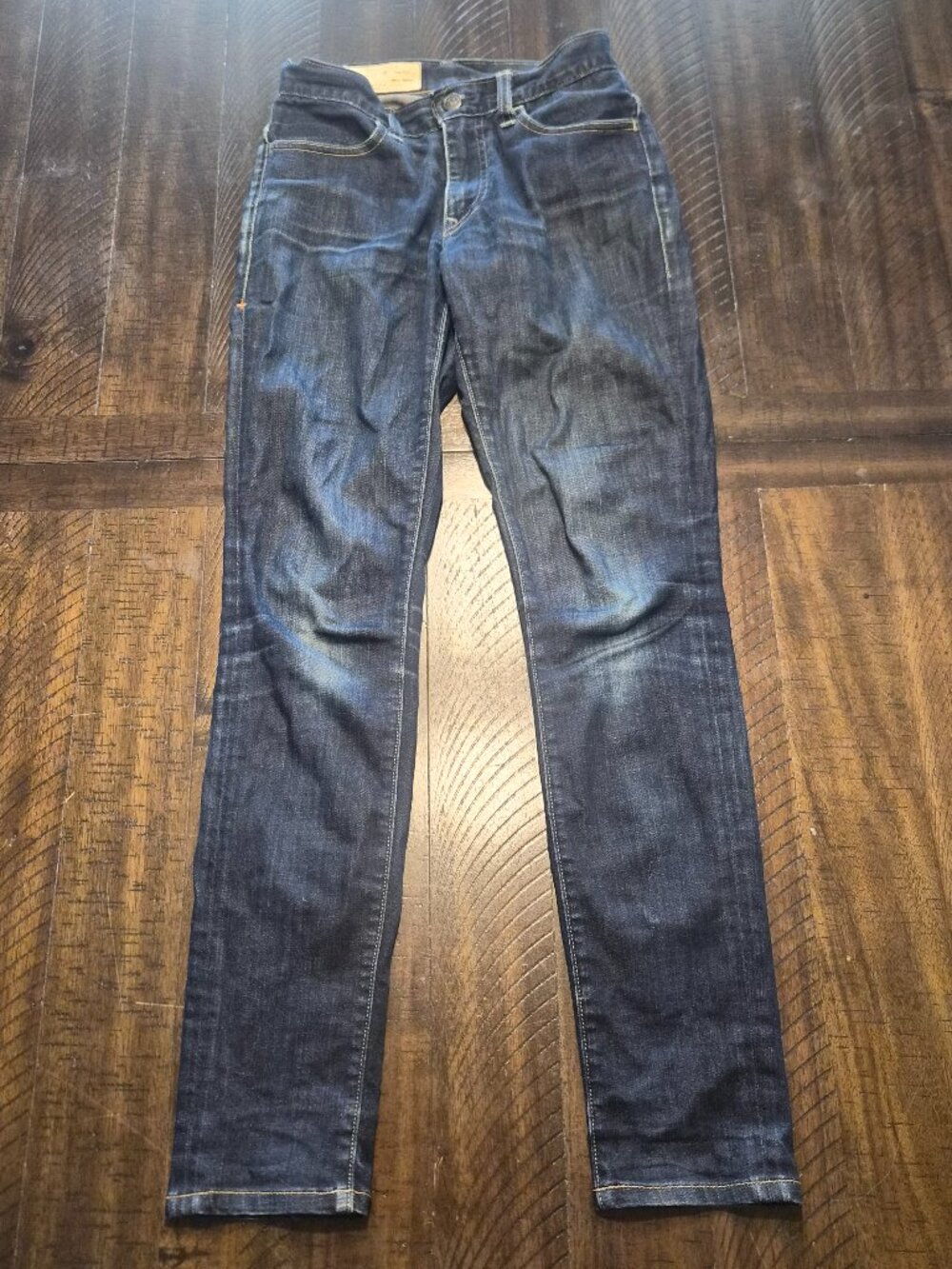 Imogene and Willie Women's Imogene Slim Jeans Size 25 Dark Wash Raw Denim G756